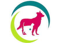 Logo de Wakyma con perro y tecnología para mascotas.