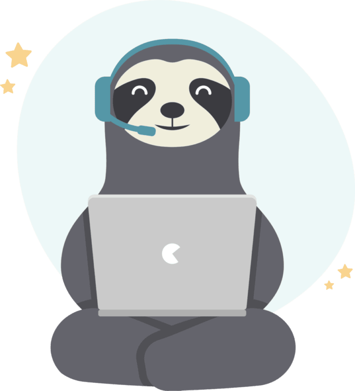 Mascota con auriculares y portátil, tecnología para el cuidado de animales.